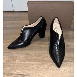 NWT ANTHROPOLOGIE Jon Josef Mamas Black Leather Pointed Toe Heeled Shoes Size 6.
